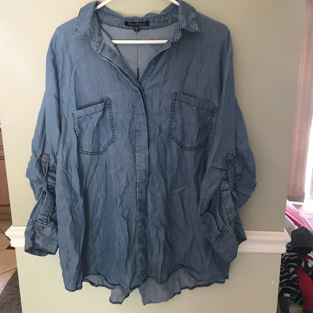 Denim New Leaf Top